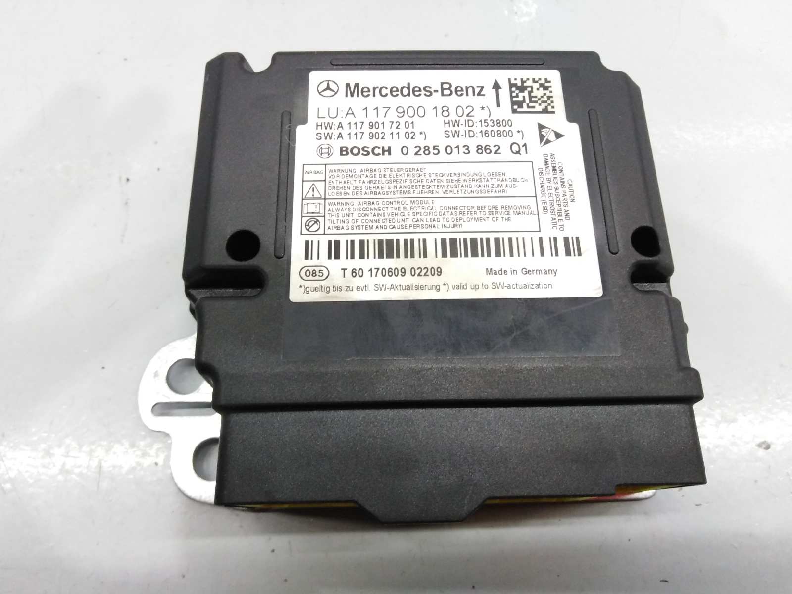 Ecu Airbags Mercedes Benz A Class W176 A 180 176 042 A1179001802 0285013862 E3 A1 3 6 B Parts