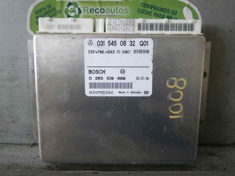 Mercedes Benz E-Class w210 ECU ESP PML BAS part nr 0315450832 Bosch 0265109499