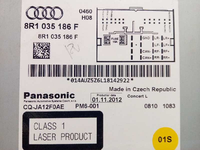 Radio Audi Q5 8rb 2 0 Tdi Quattro 8r1035186f B Parts
