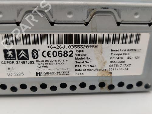 Radio PEUGEOT 5008 (0U_, 0E_) 1.6 16V | BP26393E6 