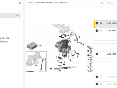 Turbocharger/Supercharger BMW 1 Convertible (E88) 120 d | BP26516M71