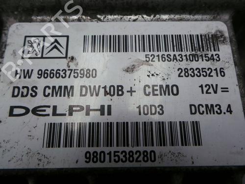 Engine control unit (ECU) PEUGEOT 508 I (8D_) 2.0 HDi | BP249635M57 