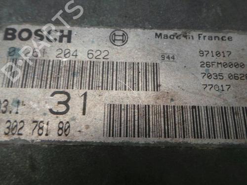 Engine control unit (ECU) CITROËN SAXO (S0, S1) 1.1 X, SX | BP253115M57 