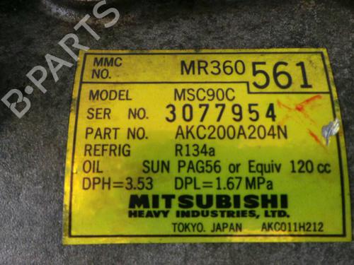 AC compressor MITSUBISHI LANCER VI (CJ_, CP_, CK_) 1.3 12V (CK1A) | BP160898M34 