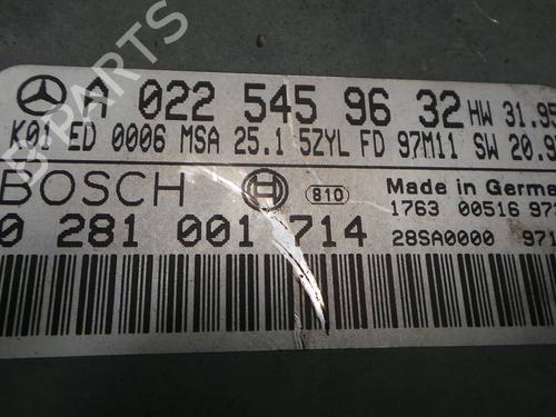 Motorstyringsenhed MERCEDES-BENZ E-CLASS (W210) E 250 Turbo-D (210.015) | BP2820729M57 