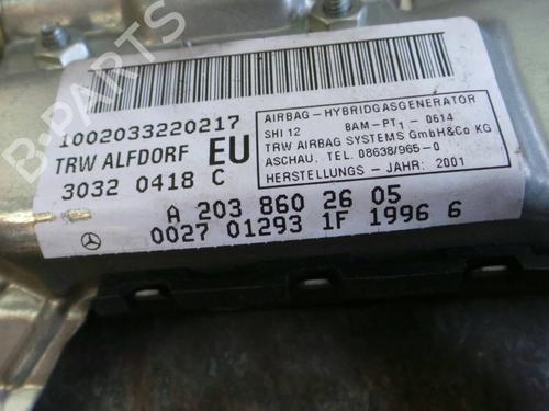 Høyre dør kollisjonspute MERCEDES-BENZ C-CLASS (W203) C 200 CDI (203.004) | BP3203467C51 