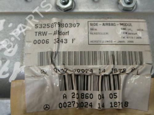 Høyre dør kollisjonspute MERCEDES-BENZ S-CLASS (W220) S 320 CDI (220.026, 220.126) | BP1033150C51 