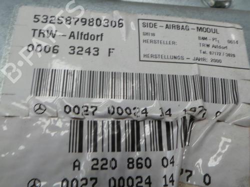 Høyre dør kollisjonspute MERCEDES-BENZ S-CLASS (W220) S 320 CDI (220.026, 220.126) | BP1738600C51 