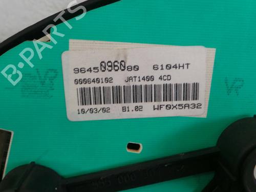 Compteur de vitesse PEUGEOT 206 Hatchback (2A/C) 1.4 HDi eco 70 | BP1991745C47