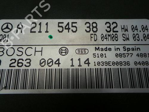 Elektronisk modul MERCEDES-BENZ E-CLASS (W211) E 320 CDI (211.026) | BP1557292M83 