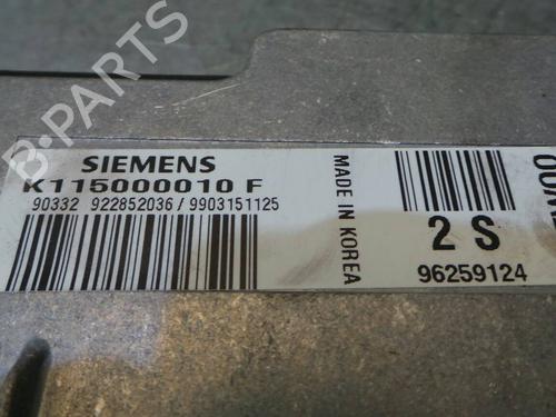 Engine control unit (ECU) DAEWOO MATIZ (M100, M150) 0.8 | BP186169M57 
