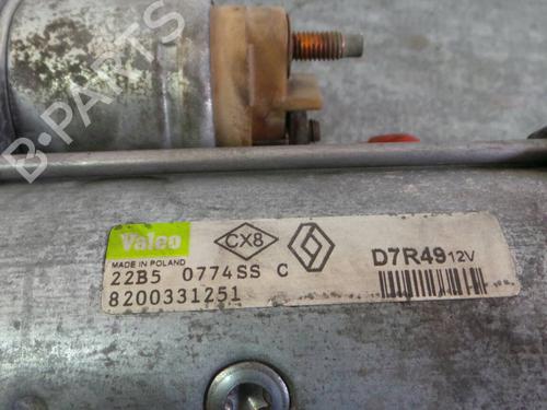 Starter RENAULT SCÉNIC II (JM0/1_) 1.9 dCi (JM0G, JM12, JM1G, JM2C) | BP197221M8 