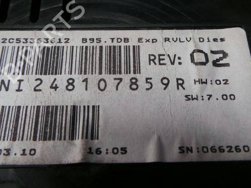 Instrument cluster RENAULT MEGANE III Hatchback (BZ0/1_, B3_) 1.5 dCi | BP210985C47 