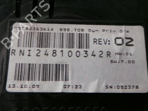 Instrument cluster RENAULT MEGANE III Grandtour (KZ0/1) 1.5 dCi (KZ09, KZ0D, KZ1G, KZ29, KZ14, KZ1W, KZ10, KZ1F,... | BP1289451C47