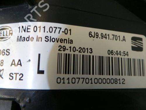 Faro Antiniebla delantero izquierdo SEAT IBIZA IV SC (6J1, 6P5) 1.2 TSI | BP172044C30 
