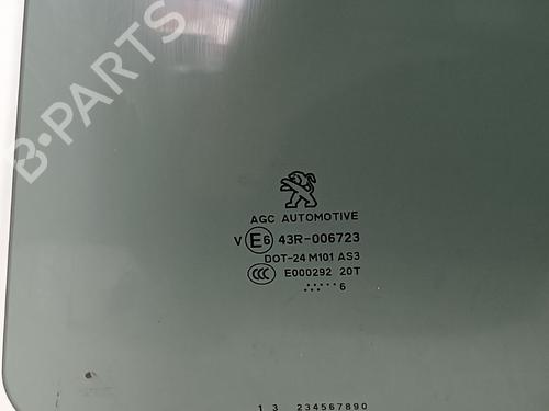 Rear left door window PEUGEOT 2008 I (CU_) 1.2 THP 110 / PureTech 110 | BP16928797C20 