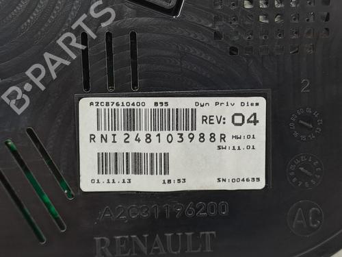 Instrument cluster RENAULT MEGANE III Grandtour (KZ0/1) 1.5 dCi (KZ09, KZ0D, KZ1G, KZ29, KZ14, KZ1W, KZ10, KZ1F,... | BP24614008C47 