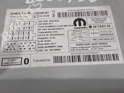 Radio OPEL COMBO Box Body/MPV (X12) 1.3 CDTI (B05) | BP29732157E6 