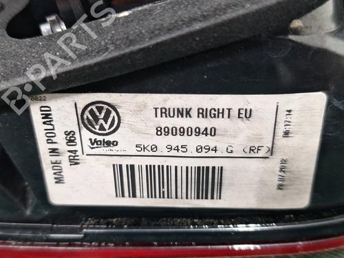 Right tailgate light VW GOLF VI (5K1) 1.6 TDI | BP30318273C80