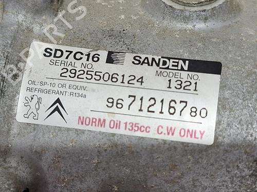 AC compressor PEUGEOT 508 I (8D_) 1.6 HDi | BP34225937M34  - Image 8