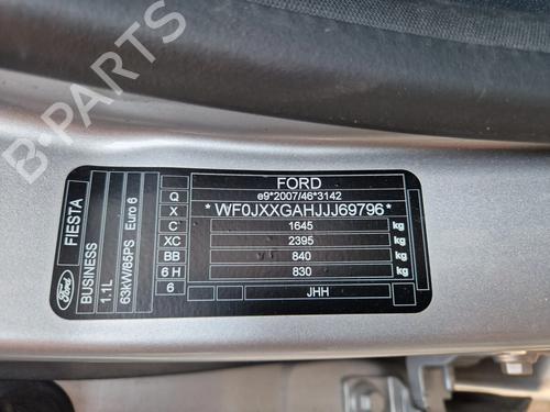 Front slam panel FORD FIESTA VII (HJ, HF) 1.1 Ti-VCT | BP28483360C72 