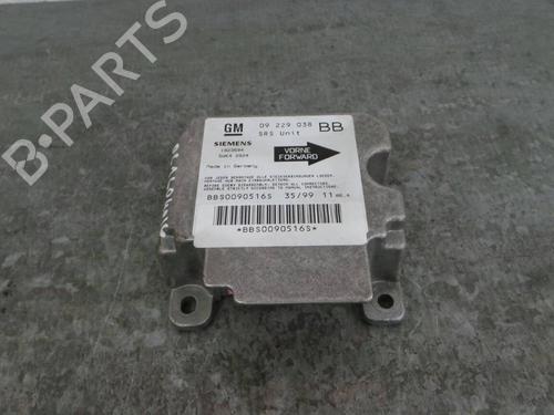 ECU airbags OPEL CORSA B (S93) 1.2 i 16V (F08, F68, M68) 09229038 1923594 5WK4 2924