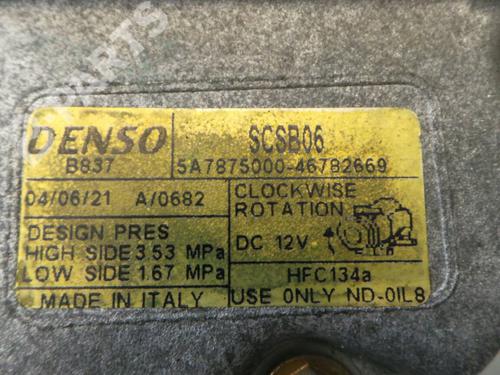 AC compressor FIAT PUNTO (188_) 1.2 16V 80 (188.233, .235, .253, .255, .333, .353, .639,... | BP116993M34 