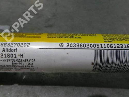 Right curtain airbag MERCEDES-BENZ C-CLASS Coupe (CL203) C 220 CDI (203.708) | BP321382C12 