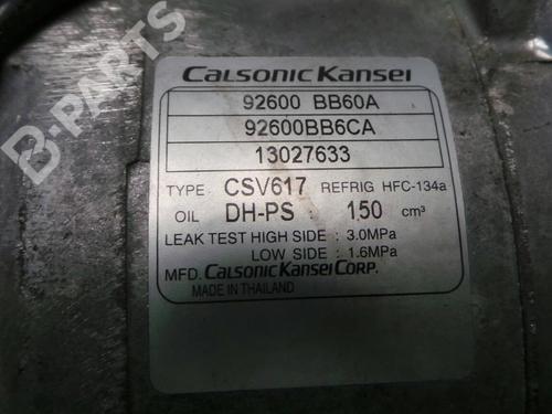 Airco pomp NISSAN QASHQAI / QASHQAI +2 I (J10, NJ10, JJ10E) 1.6 dCi | BP2900406M34 