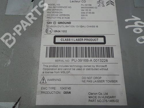 Radio PEUGEOT 308 SW II (LC_, LJ_, LR_, LX_, L4_) 1.6 HDi / BlueHDi 115 (LCBHXM, LCBHXT) | BP3456603E6 