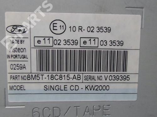 Radio FORD FOCUS II Turnier (DA_, FFS, DS) 1.8 TDCi | BP6298071E6 