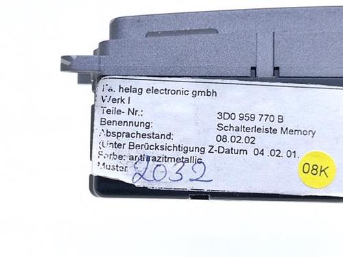 Switch VW PHAETON (3D1, 3D2, 3D3, 3D4, 3D6, 3D7, 3D8, 3D9) 6.0 W12 4motion | BP40416667I30 - Image 5