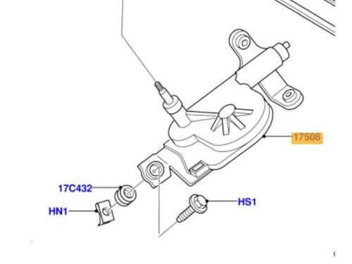 Used Rear wiper motor Rear wiper motor FORD PUMA (EC_) 1.7 16V (125 hp) 40358288 40358288