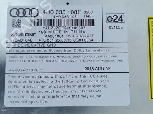 Control unit AUDI A8 D4 (4H2, 4H8, 4HC, 4HL) S8 plus quattro | BP40410313M11 - Image 3