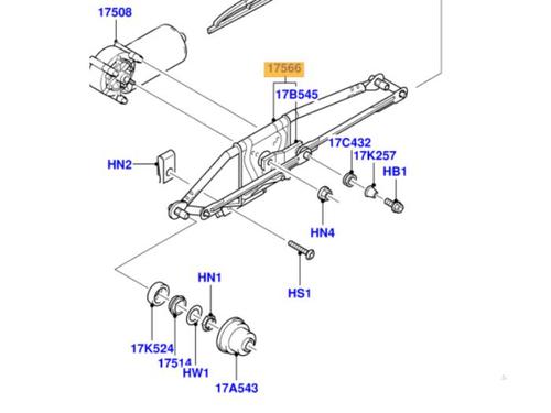 Used Front wipers mechanism Front wipers mechanism FORD PUMA (EC_) 1.7 16V (125 hp) 40372193 40372193