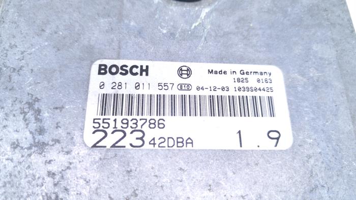 Engine control unit (ECU) FIAT DOBLO Box Body/MPV (223_) 1.9 JTD | BP40370852M57 - Image 4