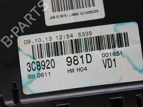 Instrument cluster VW CC B7 (358) 2.0 TDI | BP39807362C47 - Image 4