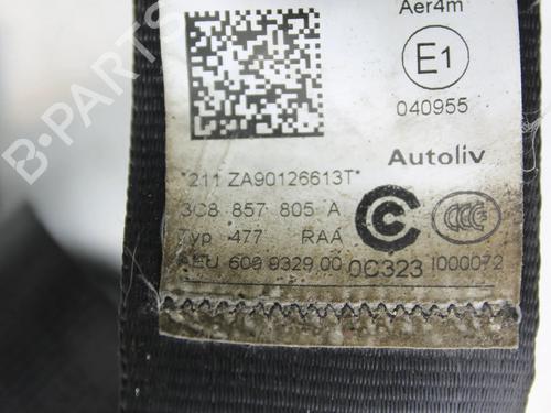 Rear right seatbelt VW CC B7 (358) 2.0 TDI | BP39799237I28 - Image 8