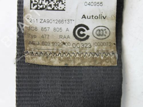 Rear left seatbelt VW CC B7 (358) 2.0 TDI | BP39853287I29  - Image 8