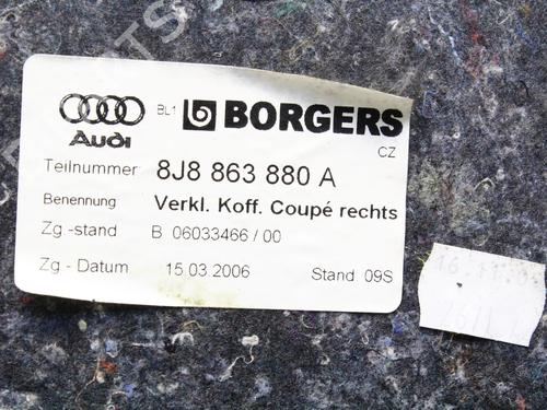 Boot lining AUDI TT (8J3) 2.0 TDI quattro | BP39791001I3 - Image 6