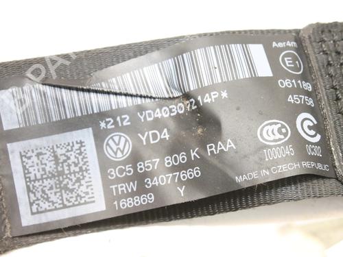 Rear left seatbelt VW PASSAT B7 (362) 2.0 TDI | BP39824140I29 - Image 5