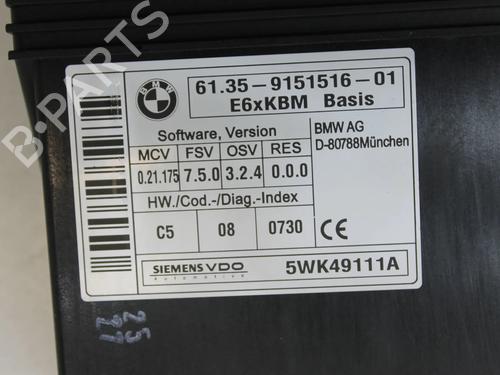 Control unit BMW 6 Convertible (E64) 630 i | BP39778107M11 - Image 4