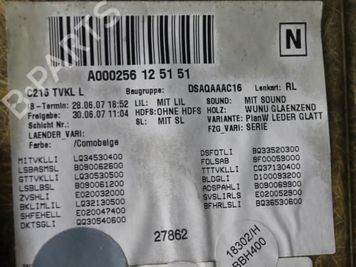Front left panel MERCEDES-BENZ S-CLASS Coupe (C216) CL 500 (216.371) | BP39782422C58 - Image 11