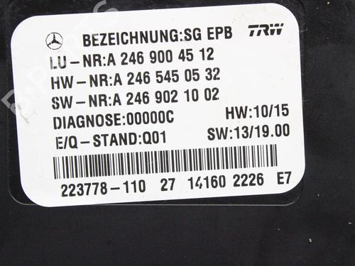 Electronic module MERCEDES-BENZ A-CLASS (W176) A 220 CDI (176.003) | BP39776022M83 - Image 3