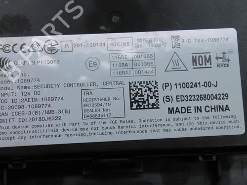 Control unit TESLA MODEL Y (5YJY) Long Range All-wheel Drive | BP39866187M11 - Image 3