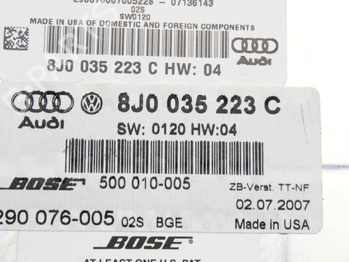 Electronic module AUDI TT (8J3) 3.2 V6 quattro | BP39876943M83 - Image 6