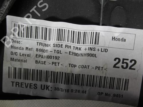 Boot lining HONDA CIVIC X Hatchback (FC_, FK_) 1.0 VTEC (FK6) | BP39823763I3 - Image 5