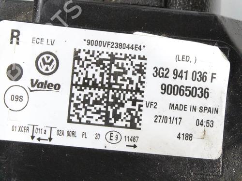 Right headlight VW PASSAT B8 (3G2, CB2) 1.4 GTE Hybrid | BP39856262C29  - Image 10