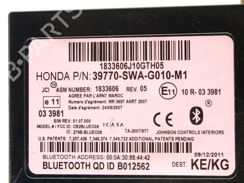 Electronic module HONDA CR-V III (RE_) 2.2 i-DTEC 4WD (RE6) | BP39776881M83 - Image 3