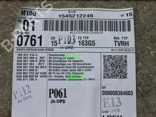 Andre VW PASSAT B8 Variant (3G5, CB5) 2.0 TDI | BP39823135O1 - Image 10
